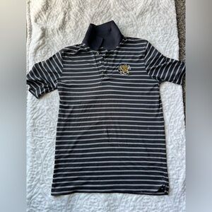 Men’s Shockers Striped Black and Gray Polo Shirt